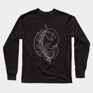 Skull and Leaves Long Sleeve T-Shirt